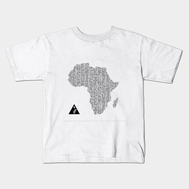 BINARY AFRICA by AfreeKA -1 Kids T-Shirt by DREAM SIGNED Collection